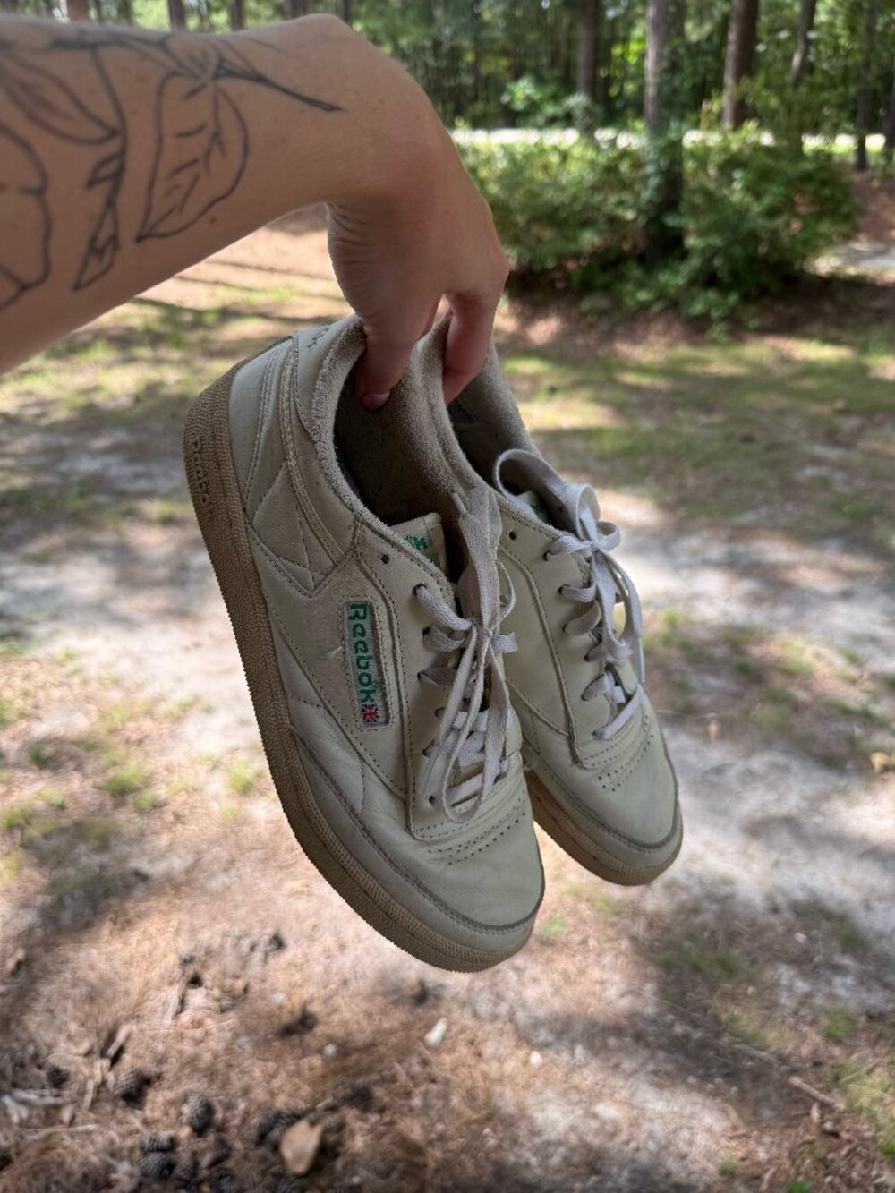 Reebok Club C 85 Vintage Sneakers - Chalk/Glen Green